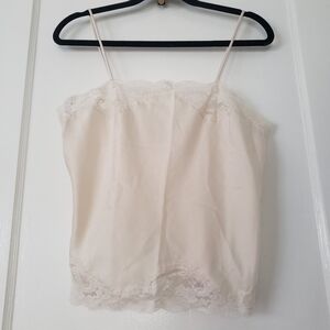 Dior Cream Lace Vintage Chemise Top